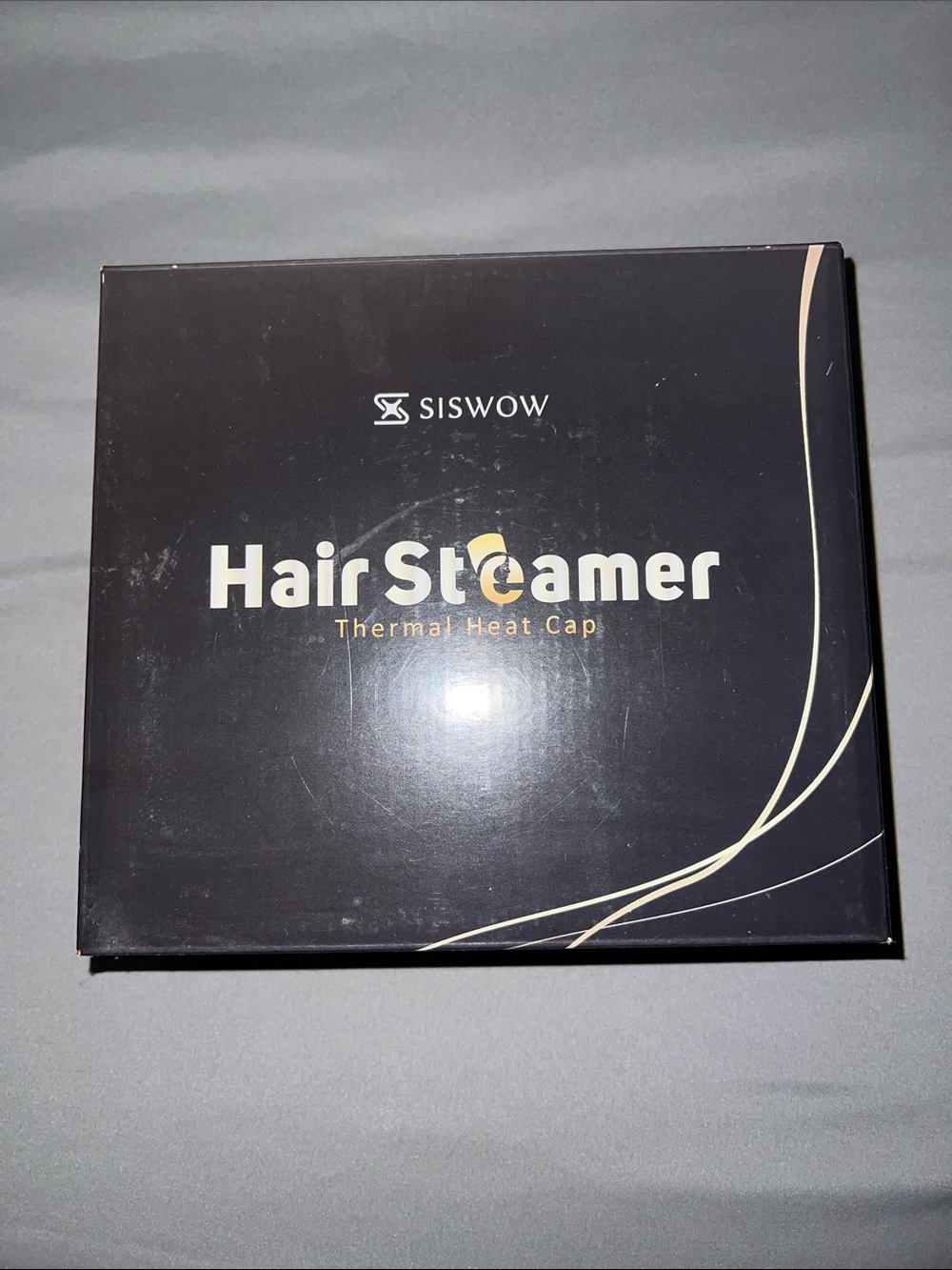 Siswow Black Thermal Hair Steamer Cap for Deep Conditioning